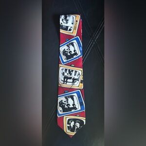 Vintage The Beatles Collection Necktie 1991 The Ed Sullivan Show Red Label